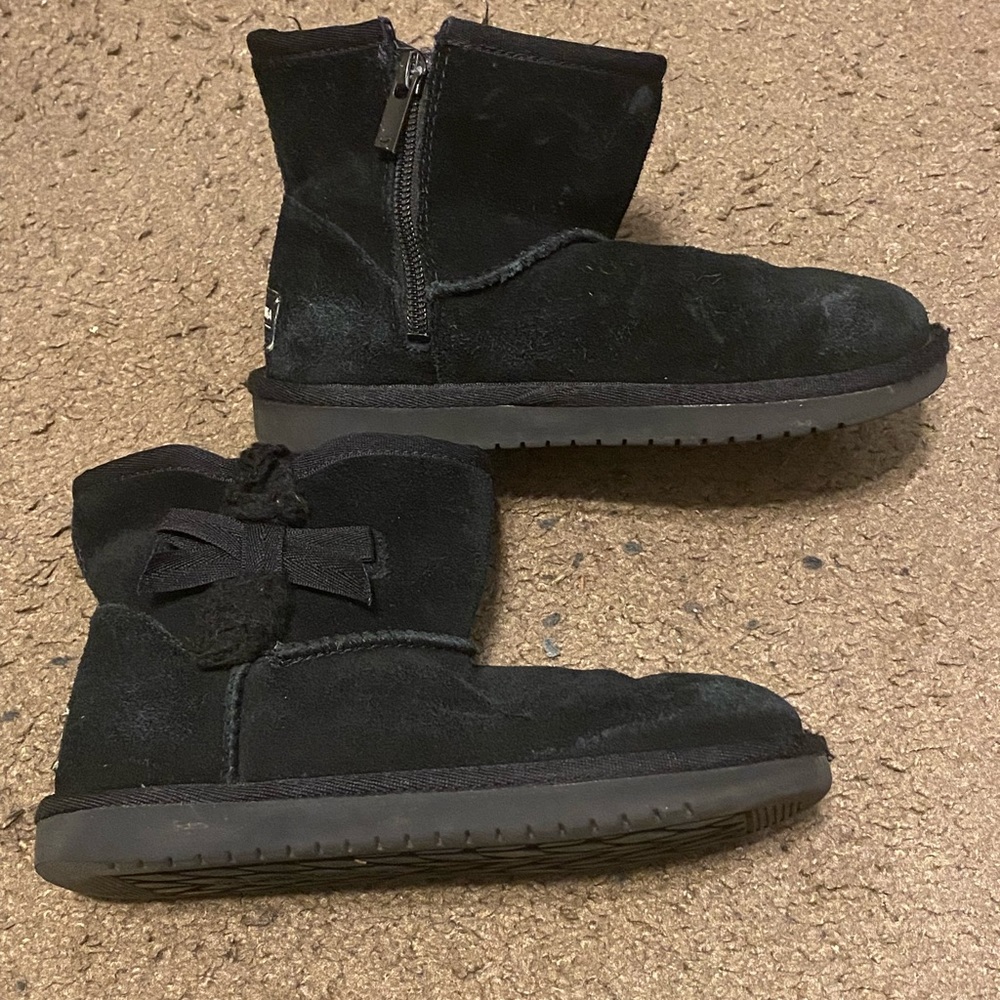 Koolaburra by UGG Victoria Girls' Mini Winter Boots Size 1 Black 1117810‎